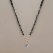 Blue Clover Onyx Choker