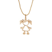 Braided Girl Pendant